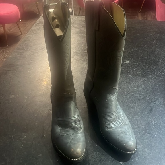 Men’s Gray Cowboy Boots - Picture 1 of 12